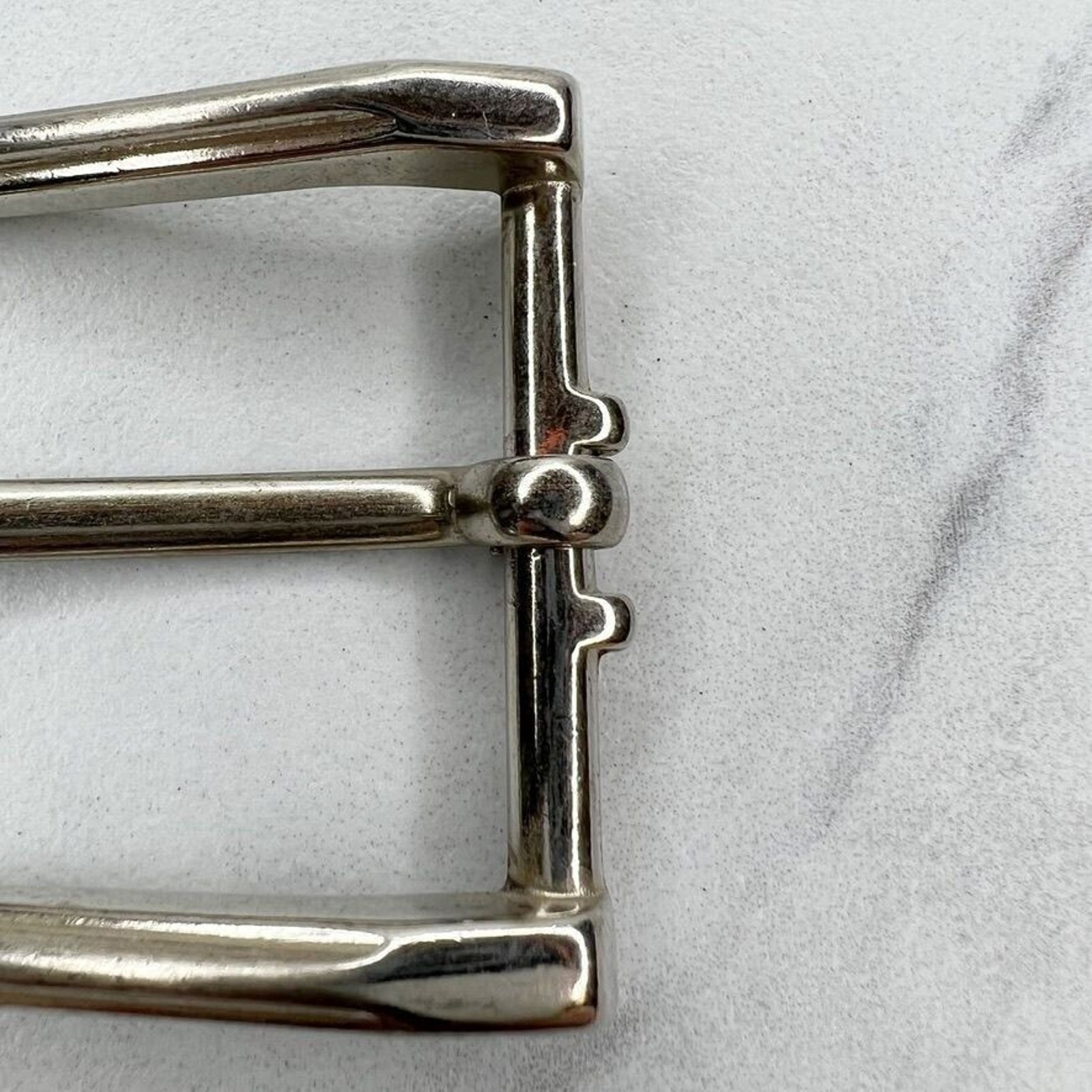 Silver Tone Simple Basic Belt Buckle