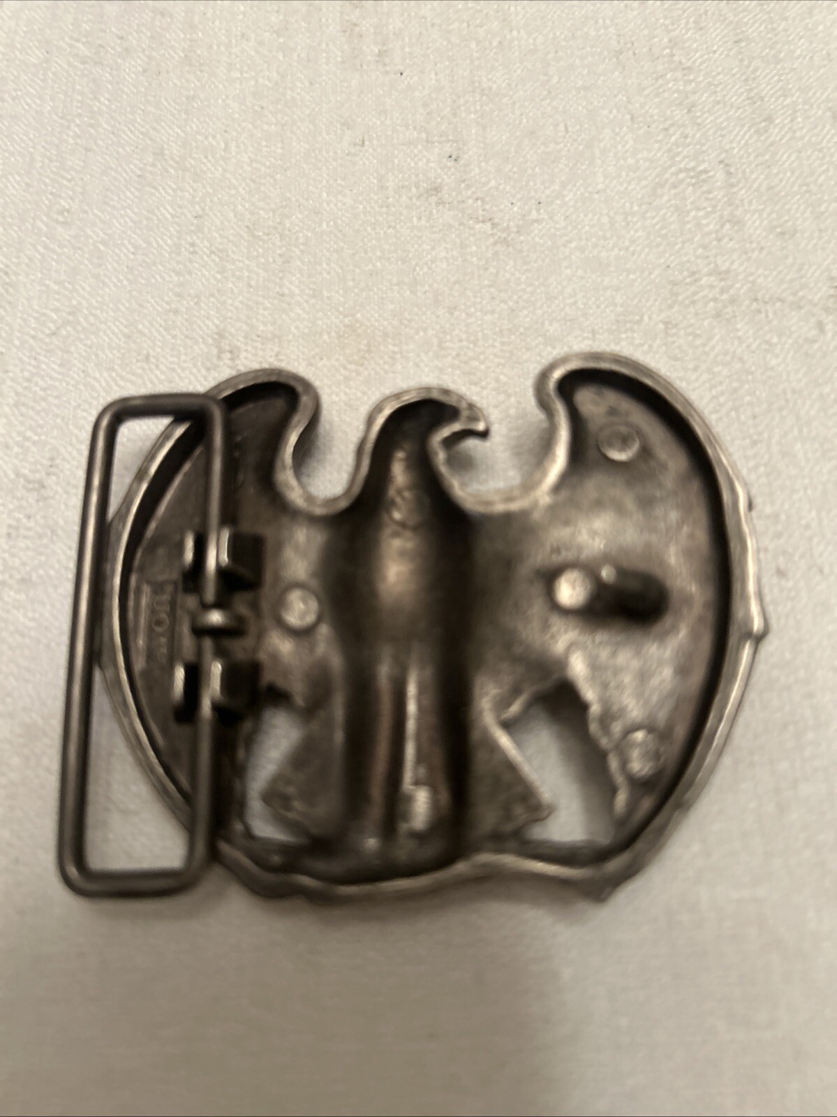Vintage Avon Pewter Tone Metal Eagle Belt Buckle
