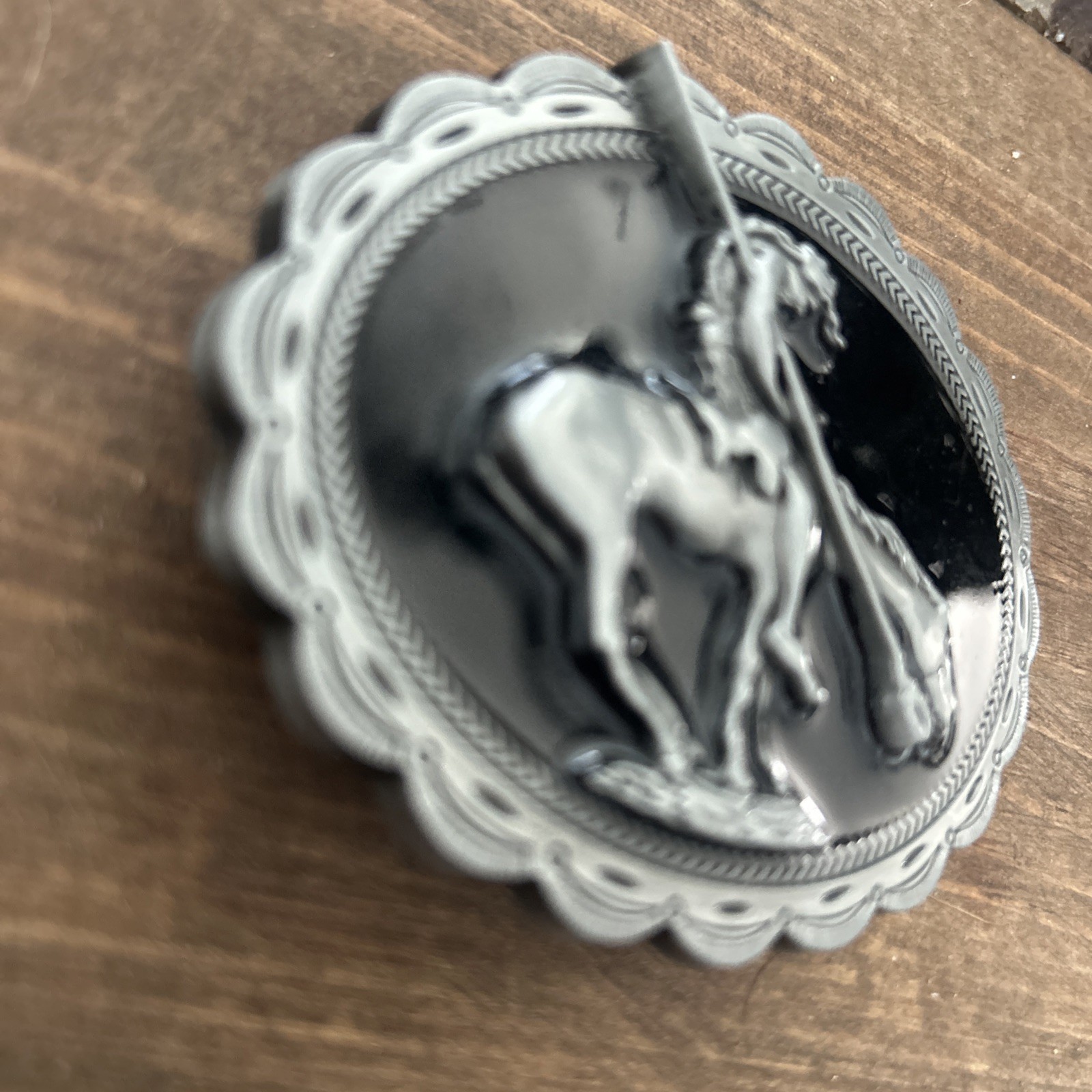 Indian Horse Belt Buckle Sioux Apache Comanche Lakota Collector Native American