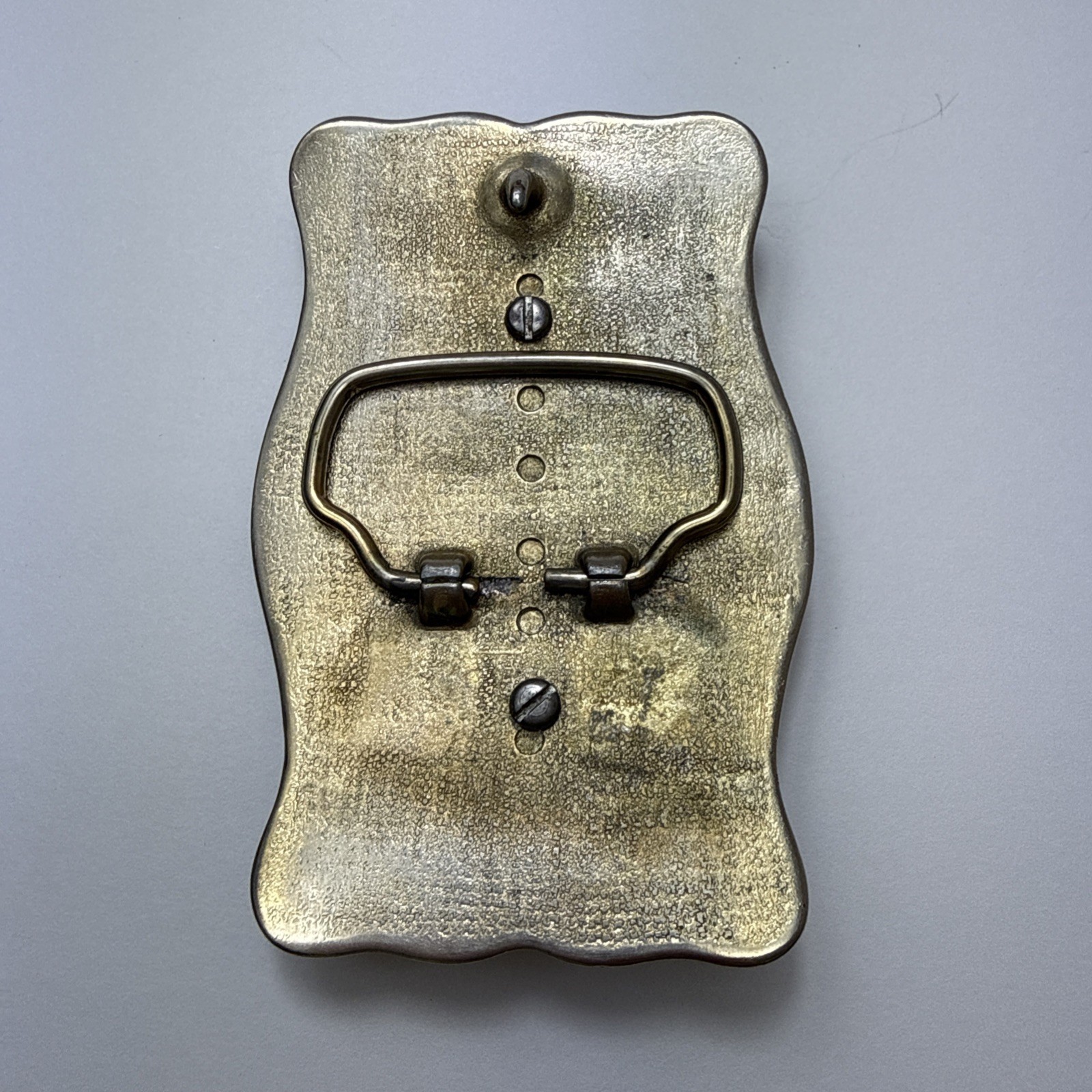 Vintage Canadian Goose In Flight Raised Belt Buckle Silver And Gold Toned Metal