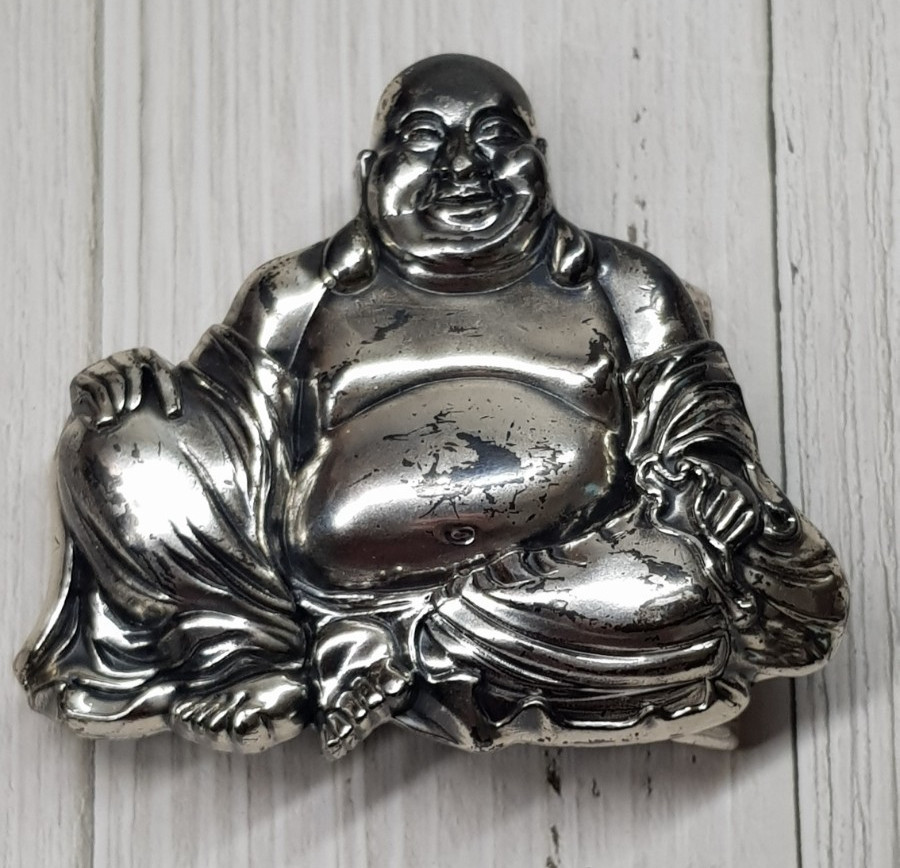 Belt Buckle Buddha, Switzerland, marking