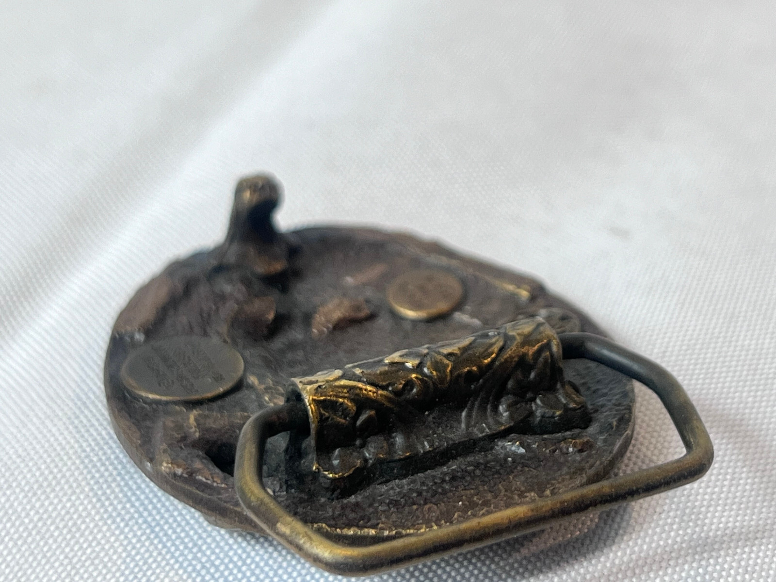 1984 Belt Buckle Bergamot Brass Works Train Steam Locomotive L-143 Rail Road
