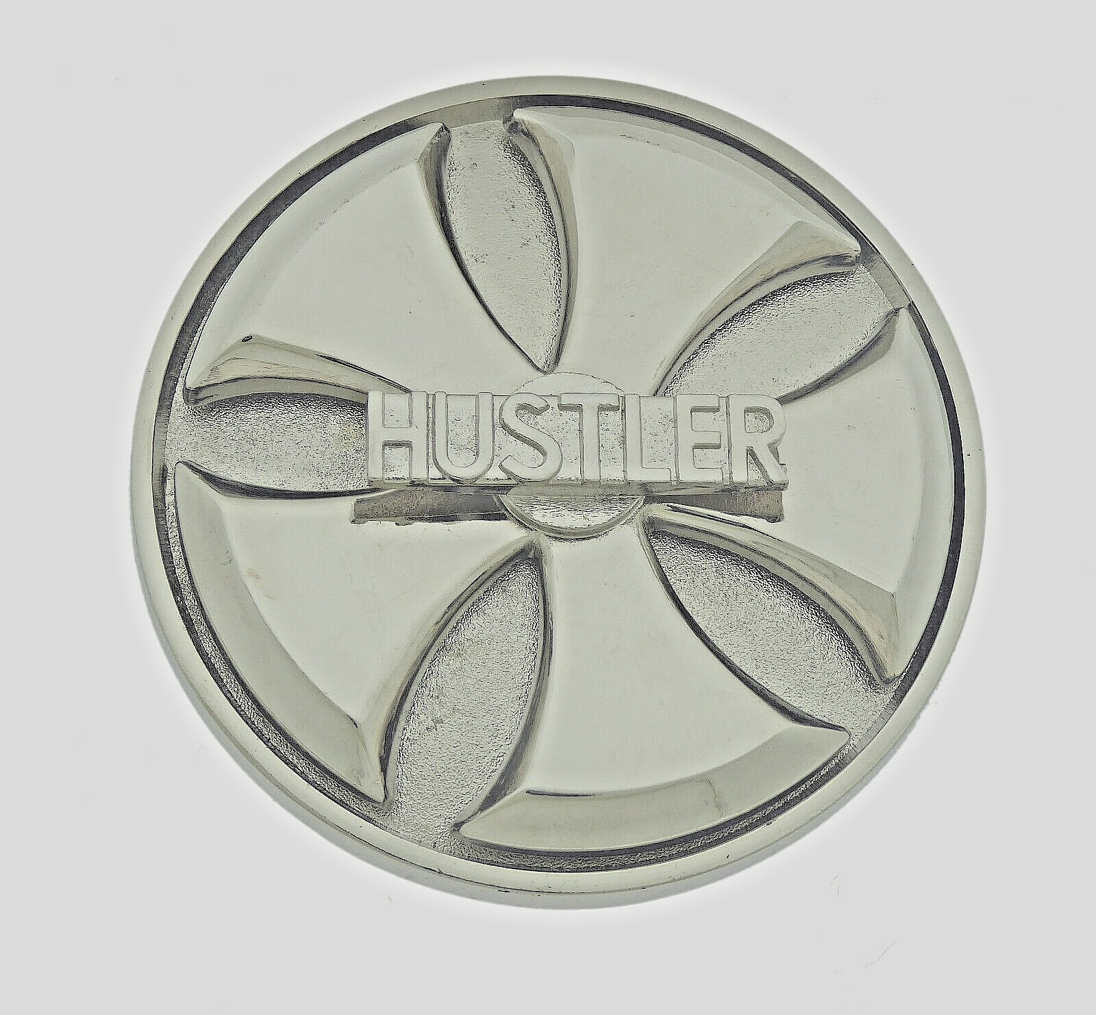 Vintage Spinner Belt Buckle Hustler Silver Metal Men Women Western Cowboy Rodeo