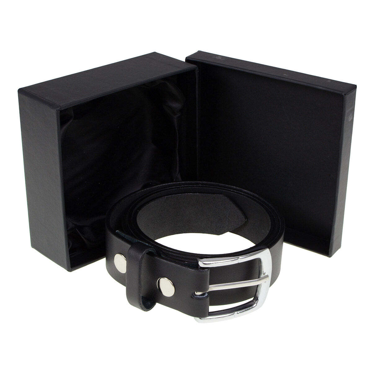 Milwaukee Leather MP7114 Men&rsquo;s Light Black Genuine Leather Belt with Interchange