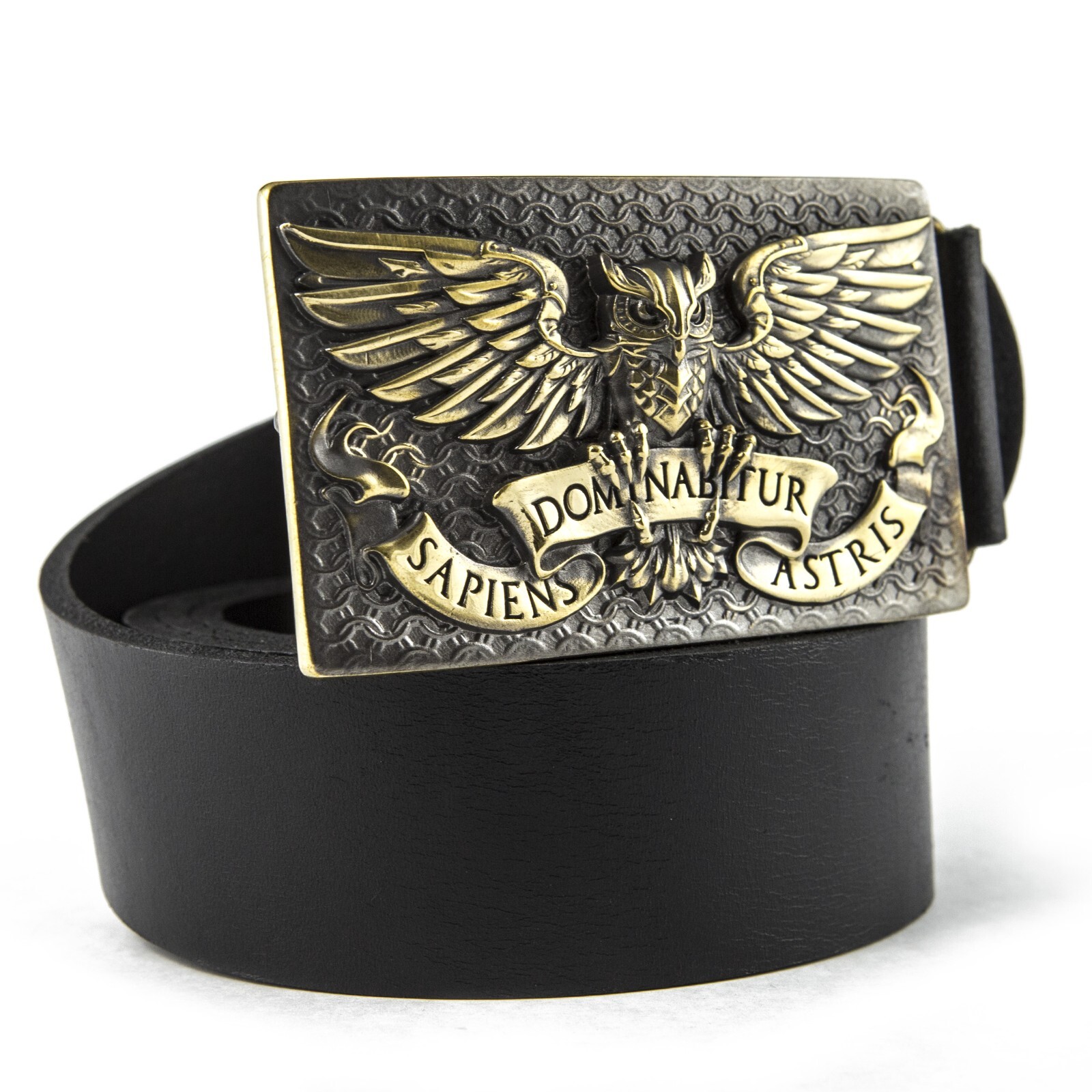 Fighting Owl belt buckle, Wild fighting bird Owl military solid brass belt buckl