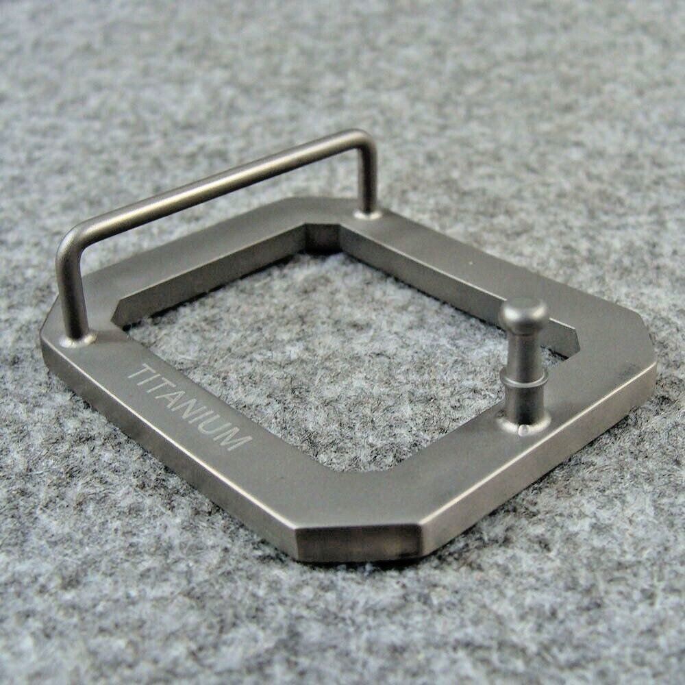 Pure Titanium Pin Belt Buckle Anti-allergic Belt Buckles Fit For 1.5 INCHES Belt
