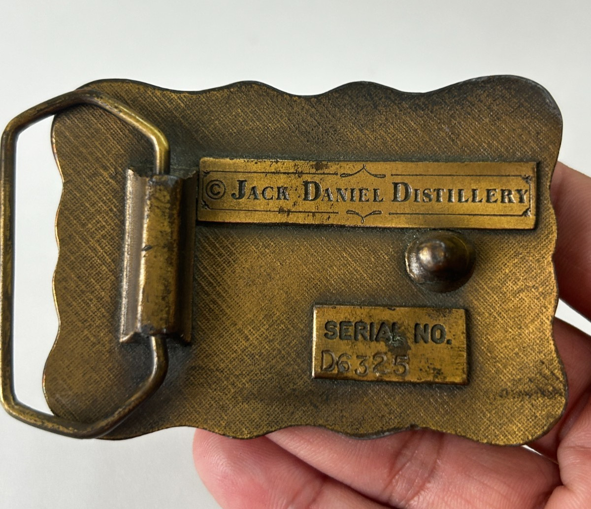 Vintage Jack Daniel’s Belt Buckle, Old No. 7 Rich Mellow, whiskey
