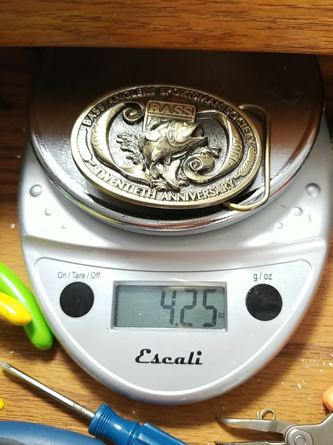 1987 Bass Anglers Sportsman Society USA Belt Buckle