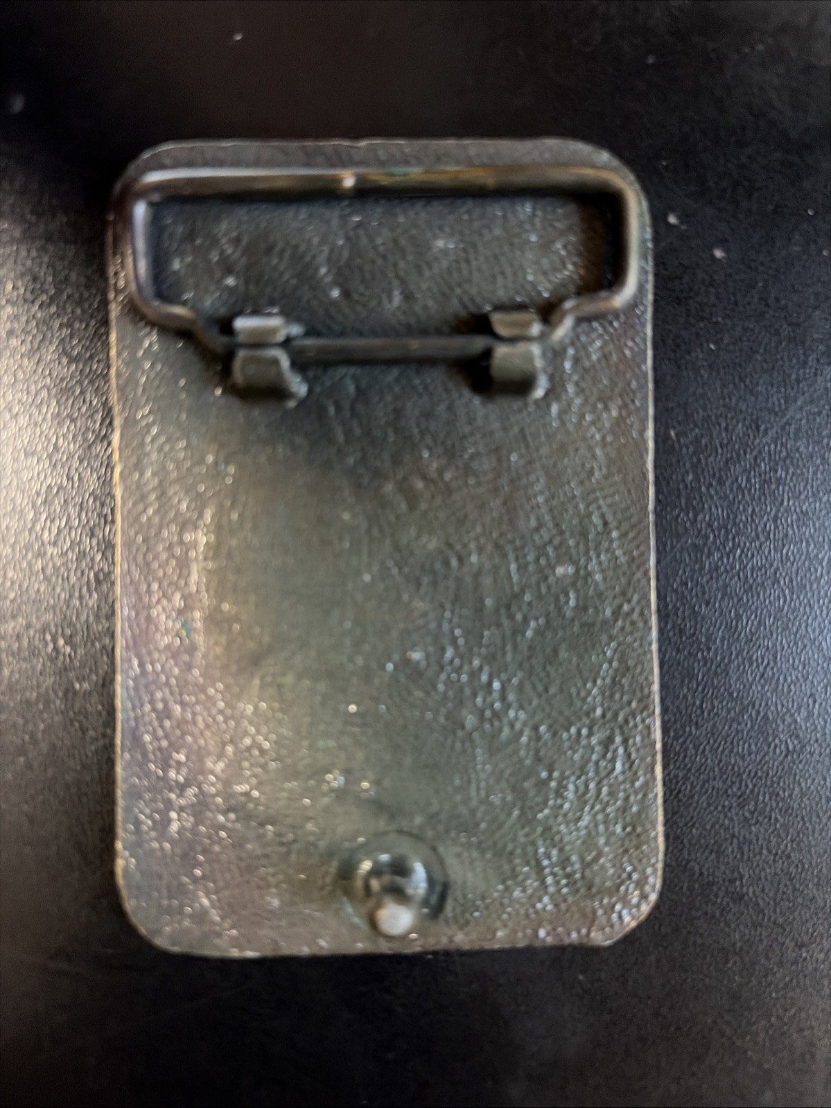 Vintage Pony Express Overland Mail Company 1860 Brass Metal Belt Buckle