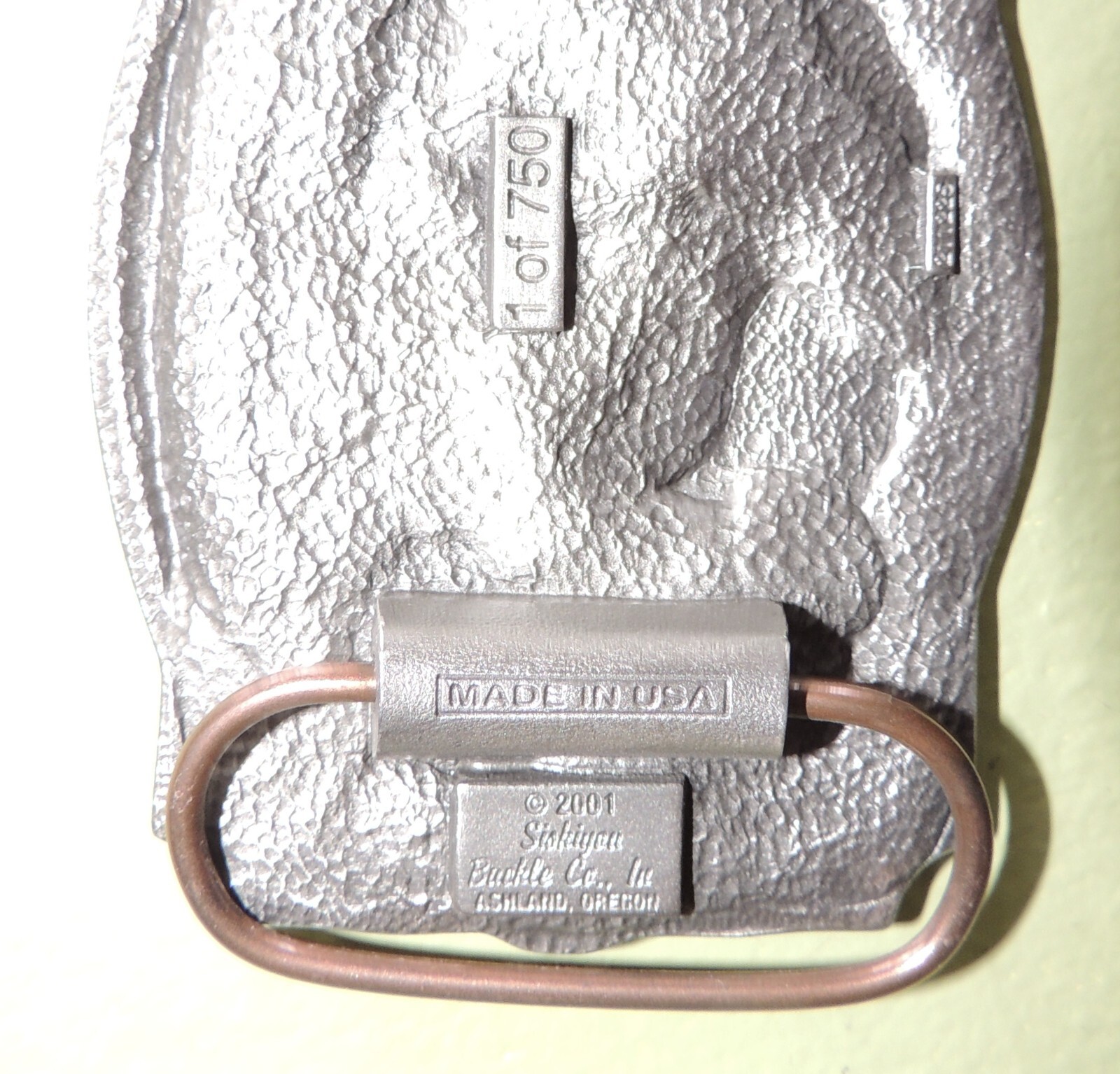 Limited Edition #1 of 750 Belt Buckle Rocky Mountain Brake 2002 Casper WY Elko N