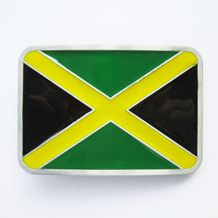 Men Belt Buckle Jamaica Flag Belt Buckle Gürtelschnalle Boucle de ceinture