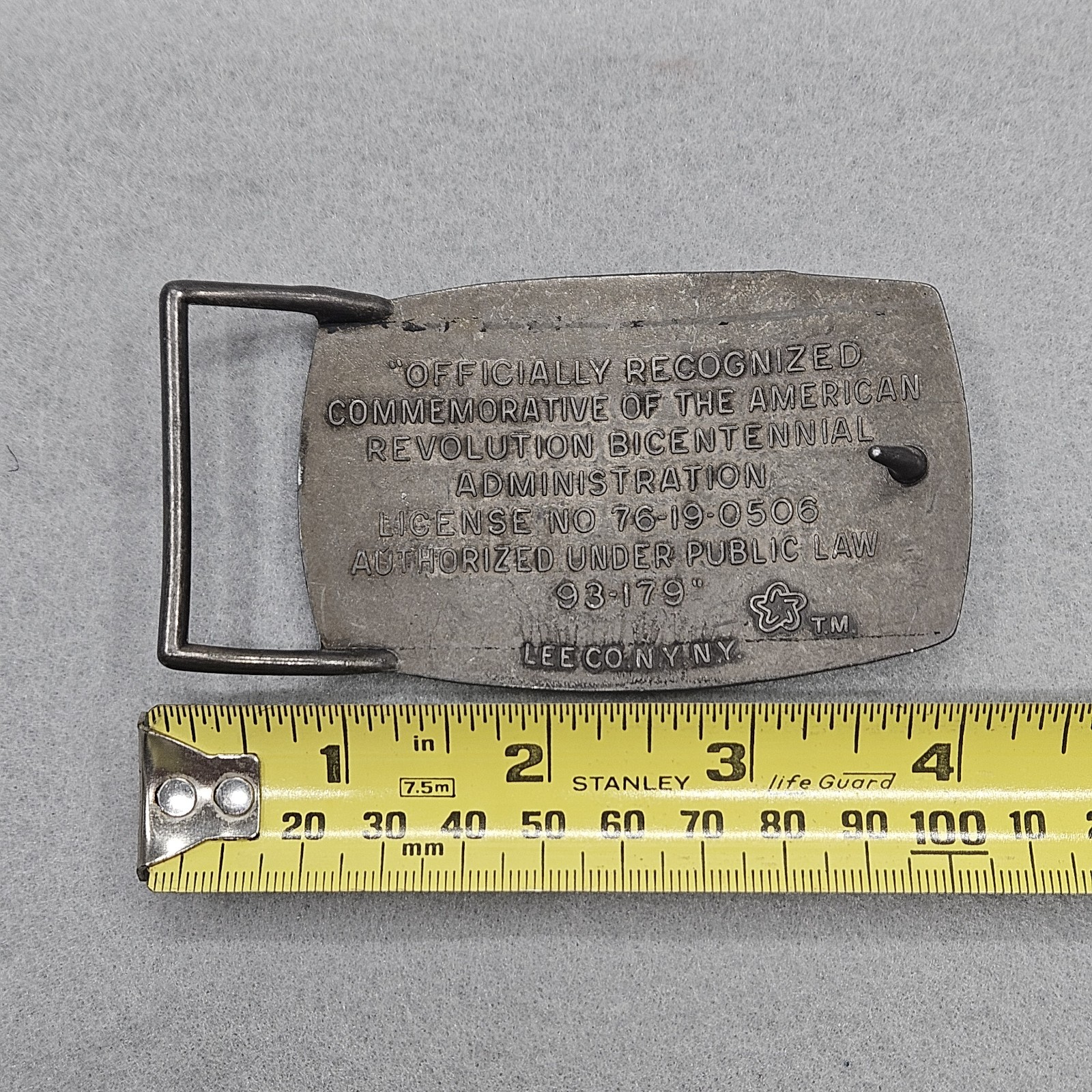 1776 – 1976 American Revolution Bicentennial Belt Buckle By LEE CO