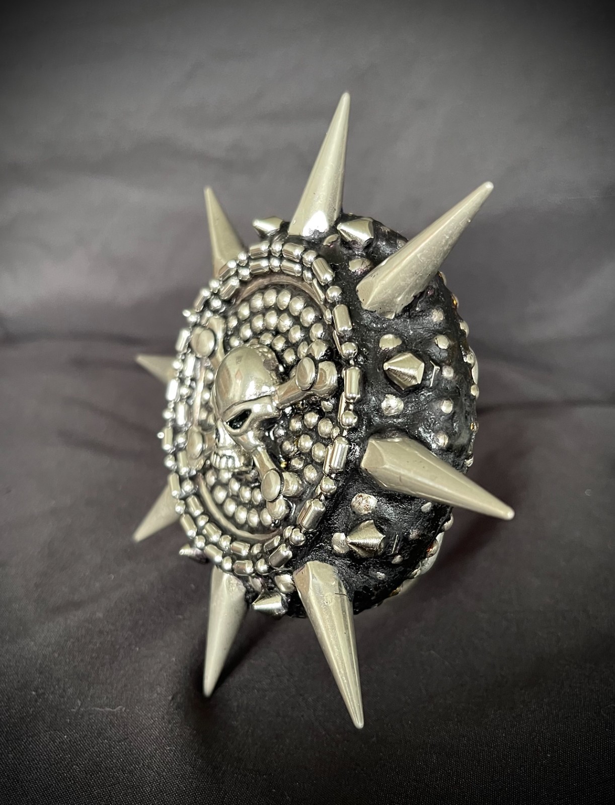 Skull Spiked Belt Buckle Archive 2007-09 Reworked 2026 OOAK Darren McNeese