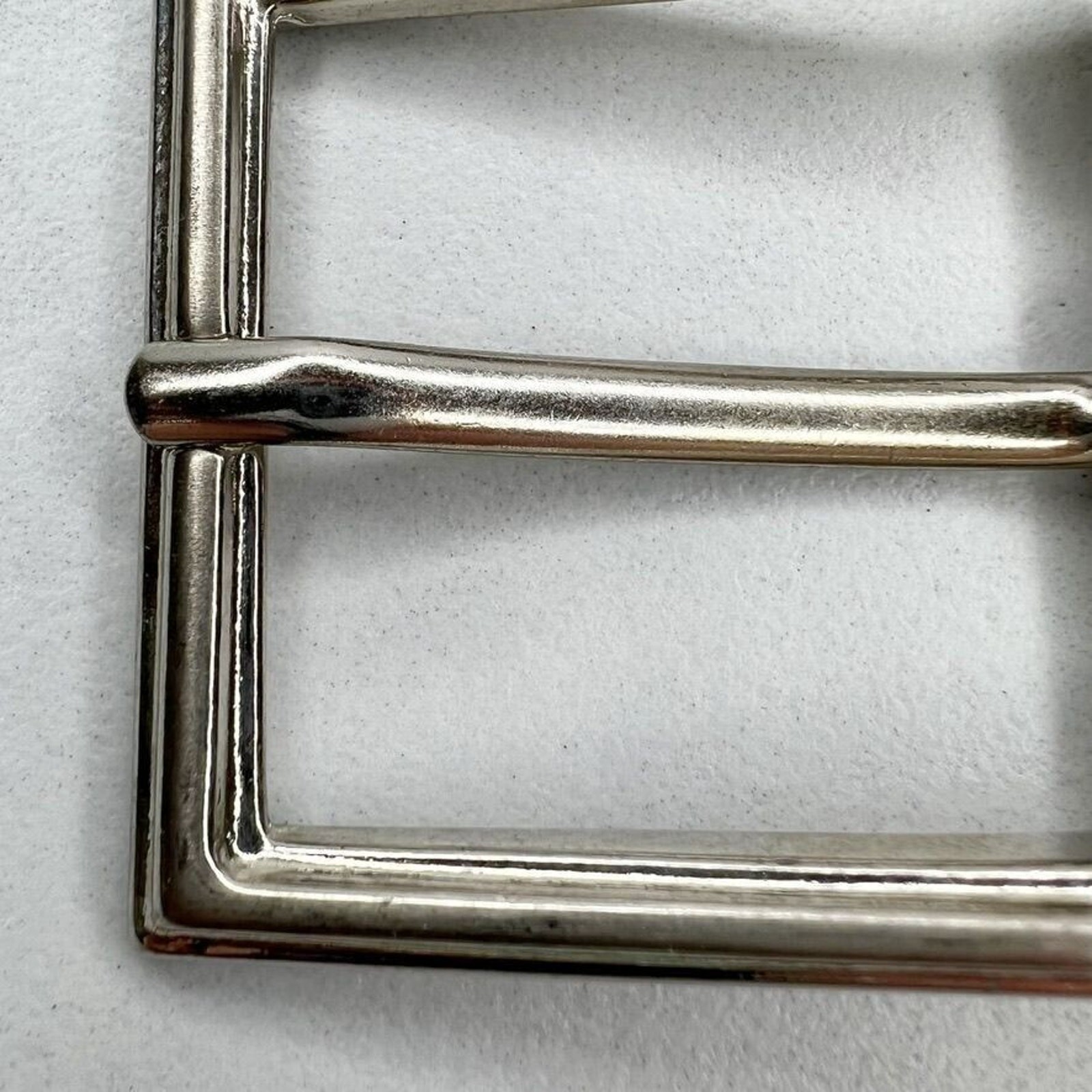 Silver Tone Simple Basic Belt Buckle