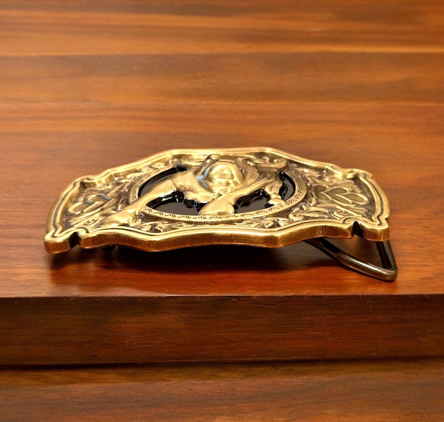 Belt Buckle for Men Western Rodeo Cowboy Solid Brass For Belt 1.5&Prime; (Buckle Only)