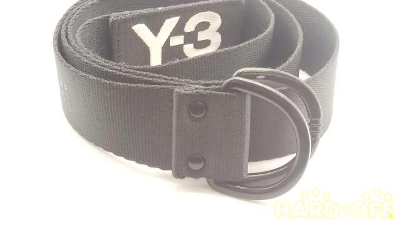 ADIDAS Y-3 Belt Black Nylon Japan