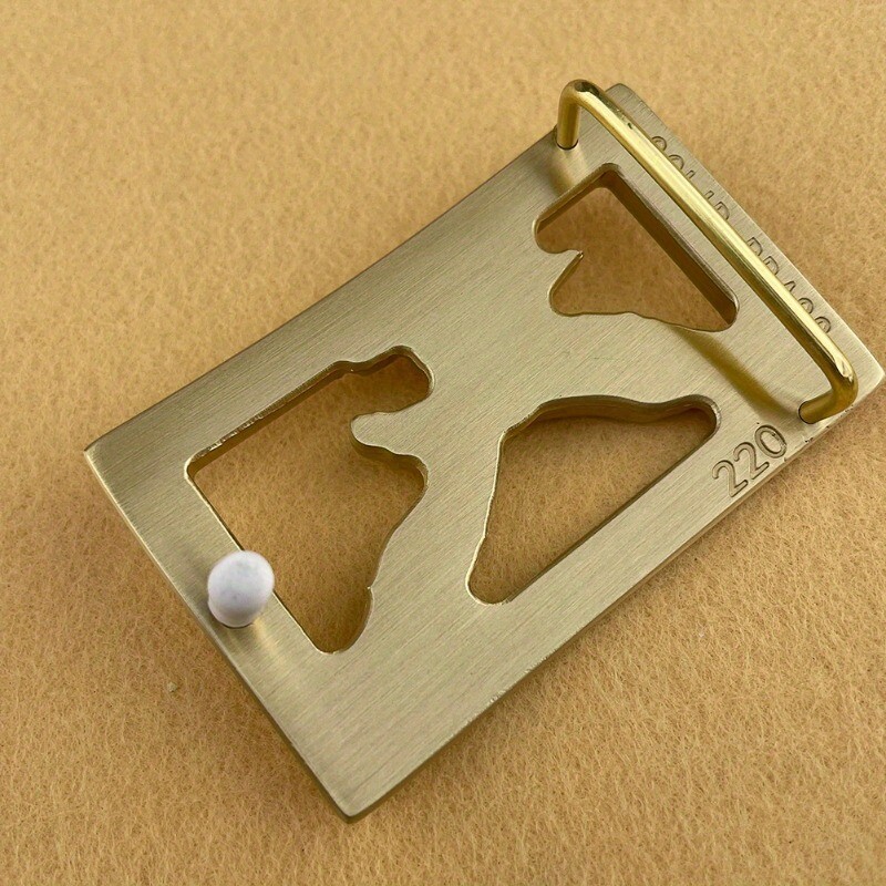 1pc Heavy-duty Solid Brass Belt Buckle 4cm Inner Width Eagle Shaped Durable DIY