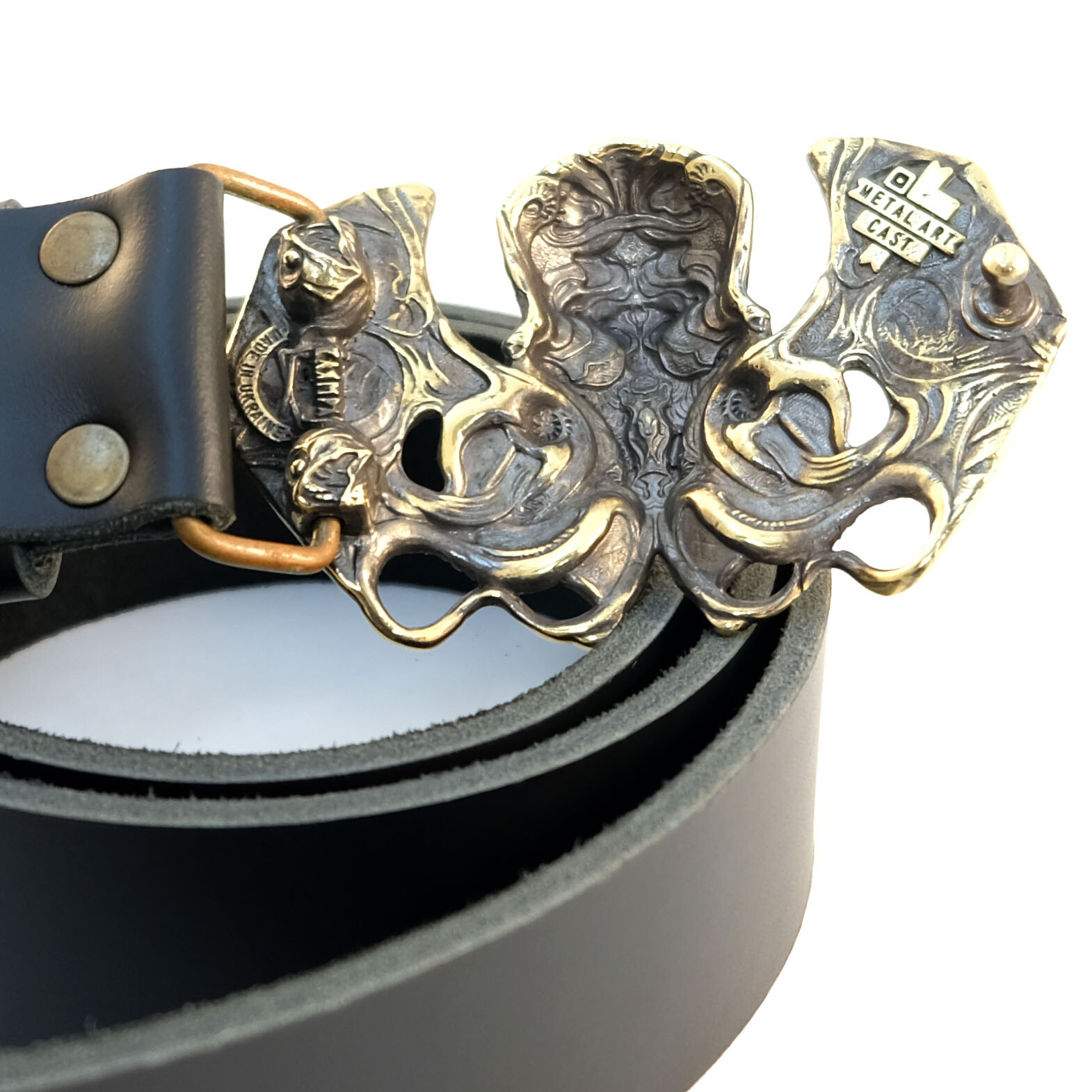 Belt buckle Cthulhu, Cthulhu Myths solid brass belt buckle, Skull belt buckle,