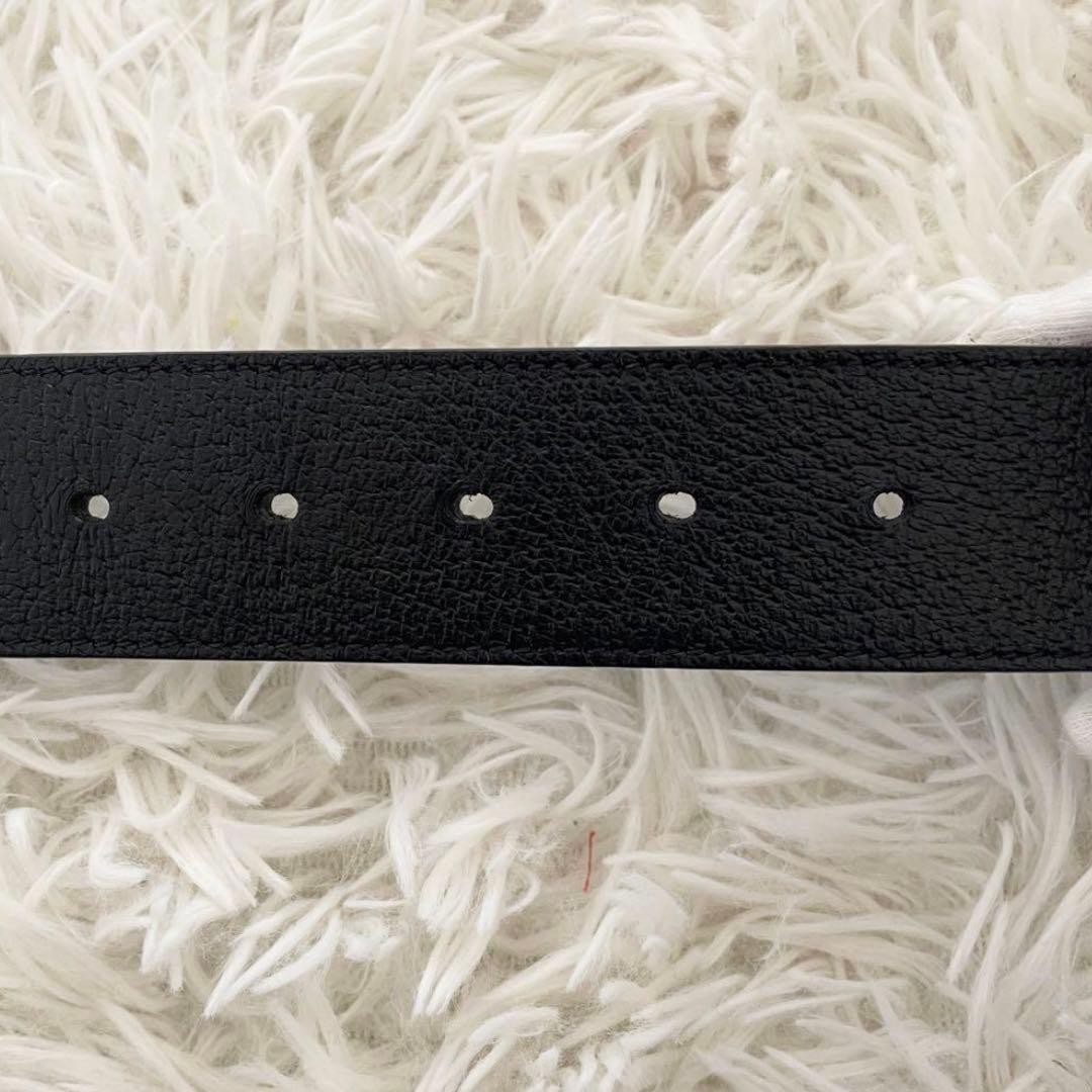 GUCCI Pre-Owned Belt Marmont Gold Buckle Black