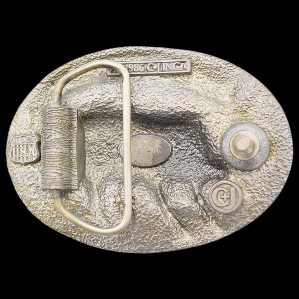 Wild Boar Pig Hog Vintage Belt Buckle