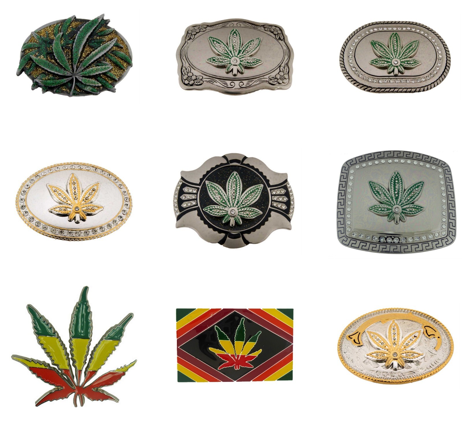 Bikers Weeds Rasta Juddah Reggae Culture Musician Belt Buckles Halloween Party