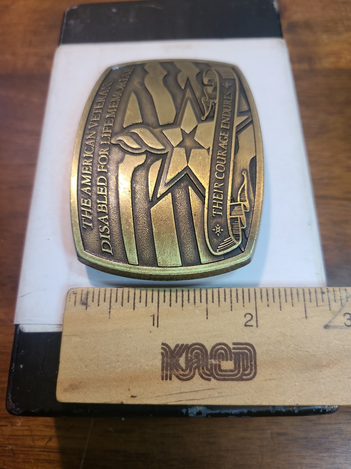 The American Veterans Disabled For Life Memorial 2006 Belt Buckle – 0369