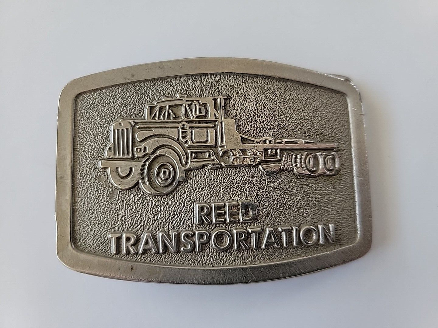 Vintage Belt Buckle REED TRANSPORTATION 1978/1979