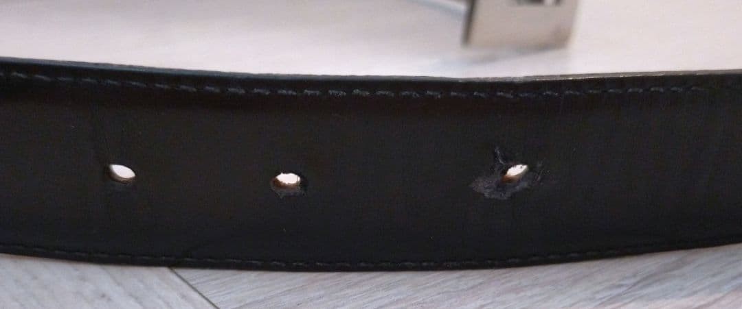 GUCCI buckle belt G Logo Silver hardware Made in Italy Leather Black Brown Men&rsquo;s