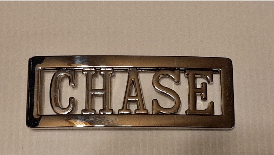 CHASE Name Belt Buckle -Put your name or word on Buckle