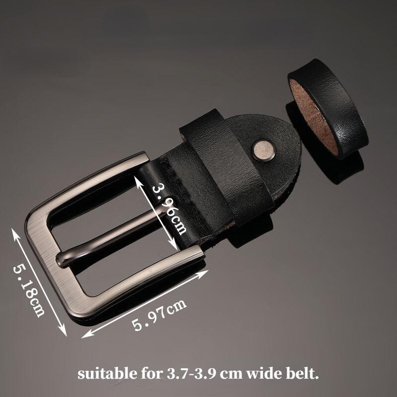 37-39mm Wide Buckle Men PU Leather Alloy Belt Buckle Head Pin Buckle Replacement