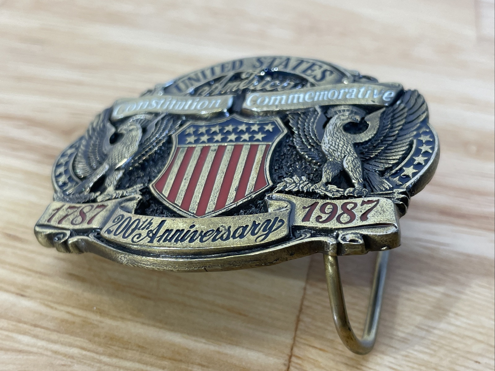 USA Constitution 200th Anniversary Commemorative Belt Buckle – Ltd Ed. w/ COA