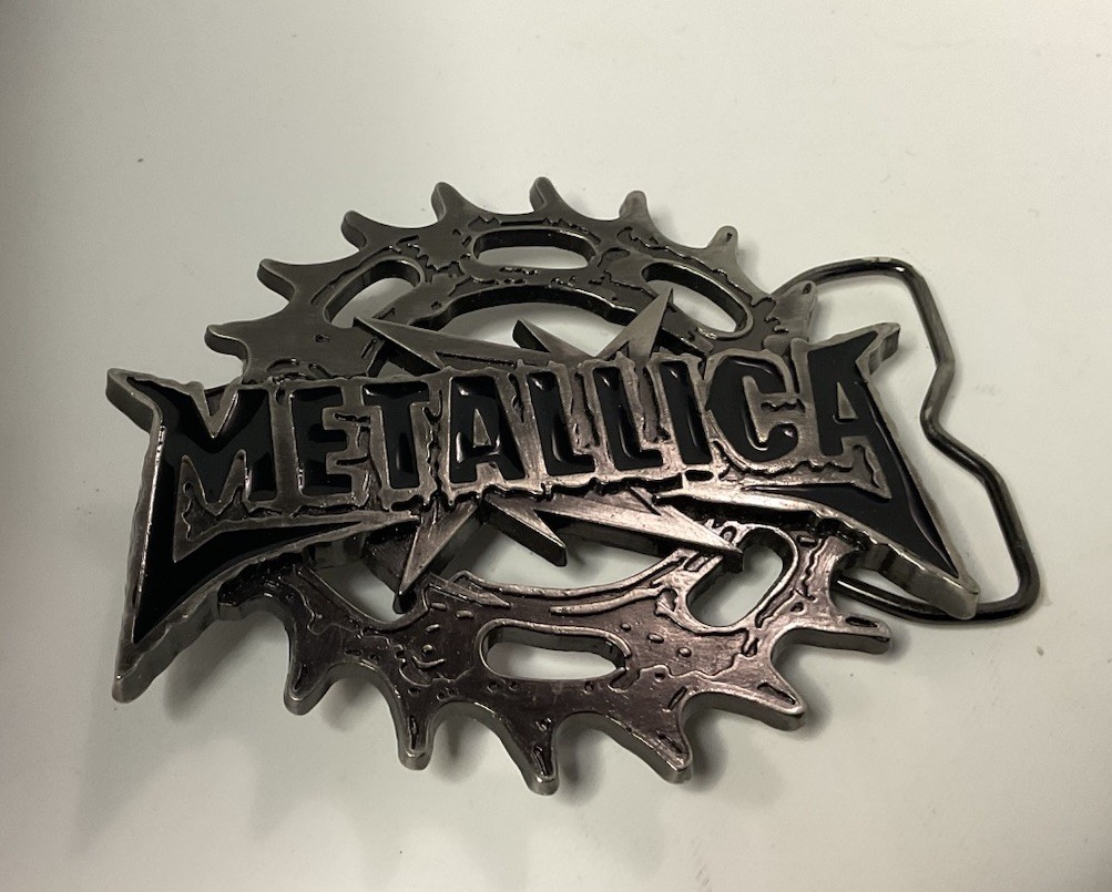 Metallica Saw Logo Heavy Metal Rock Band Belt Buckle