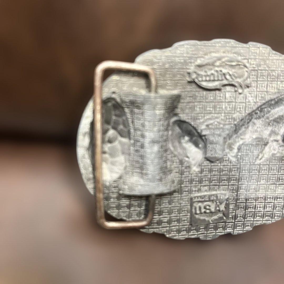Harley-Davidson Vintage Buckle 70s-80s Harley RainTree Bald Eagle head x 2