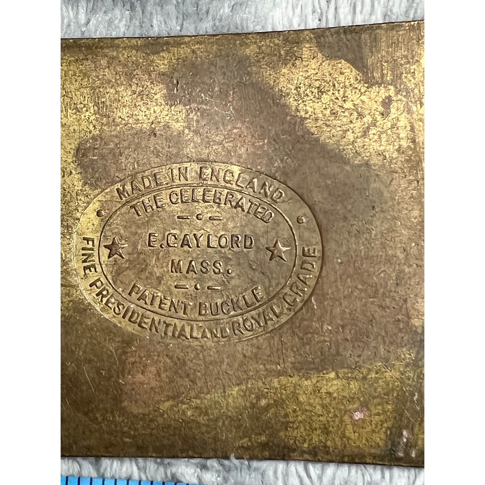 Vintage Union & Central Pacific Railroad Brass Belt Buckle Omaha to California
