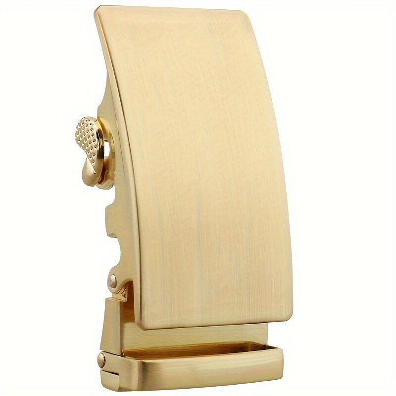 1PC Men Automatic Ratchet Belt Buckle Replacement Classic Zinc Alloy Gold 3.6cm
