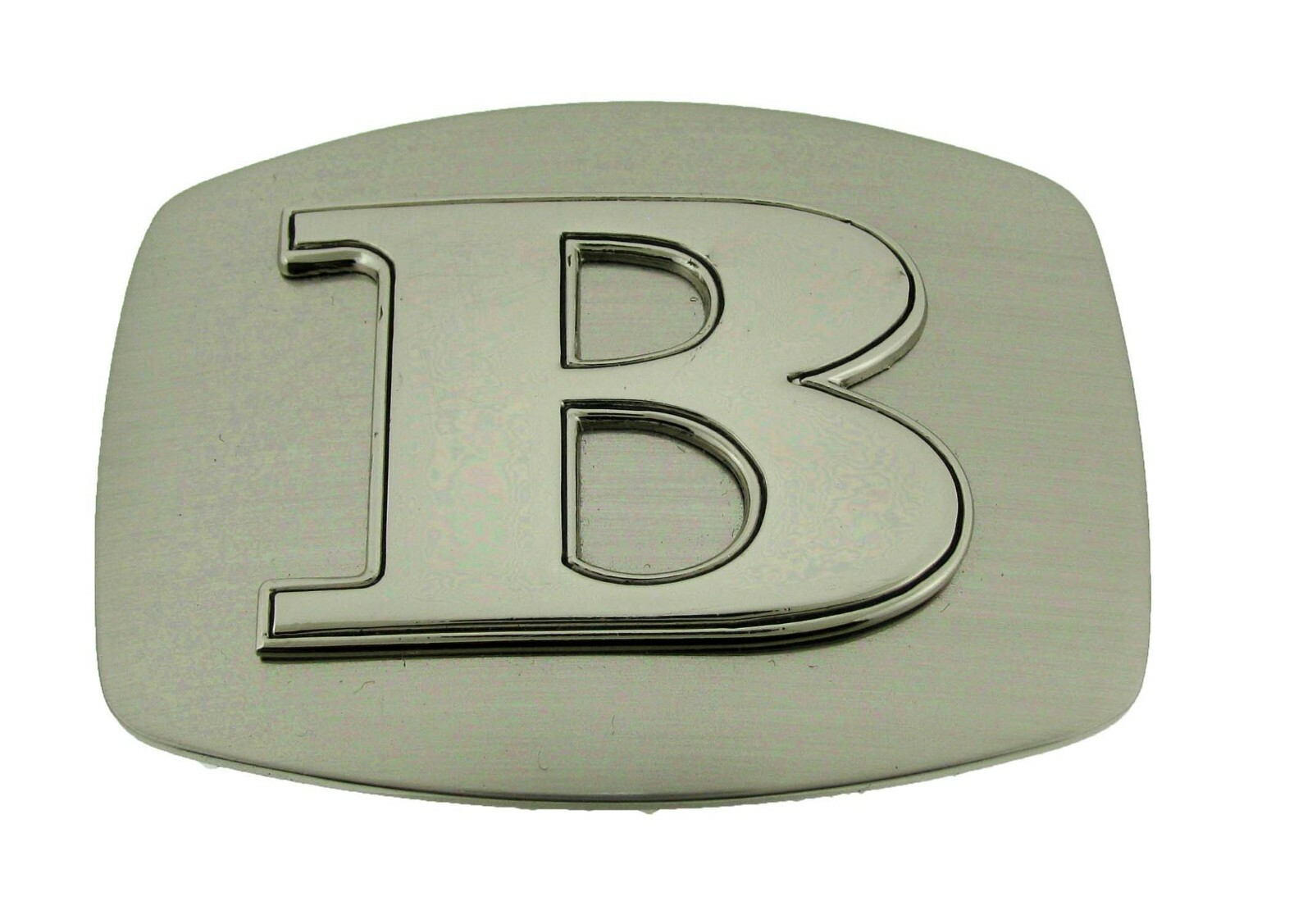 New Men Women Initial Letter A-Z Belt Buckles Western Cowboy Silver Chrome Metal