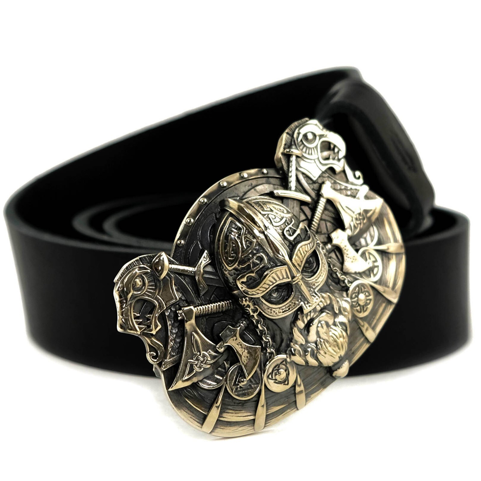 German silver belt buckle  » Viking »; Scandinavian german silver warrior buckle