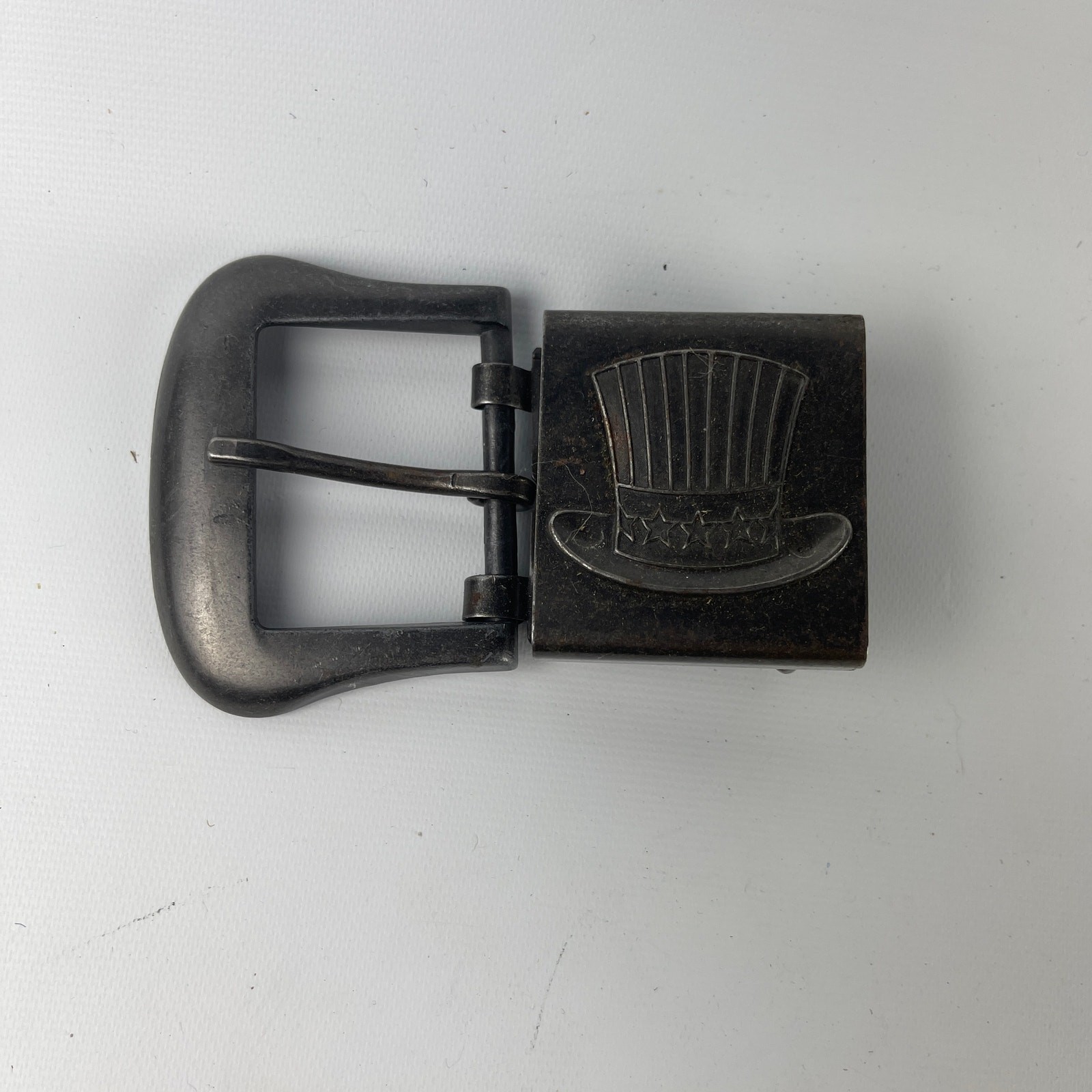 Adjustable Ratchet Belt Buckles Set of 3; Uncle Sam; WA DC, Hinge