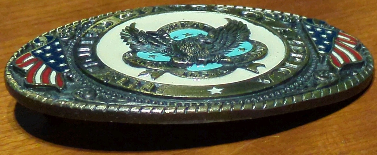 United States Of America Seal Great American Products Belt Buckle USA Made 1986