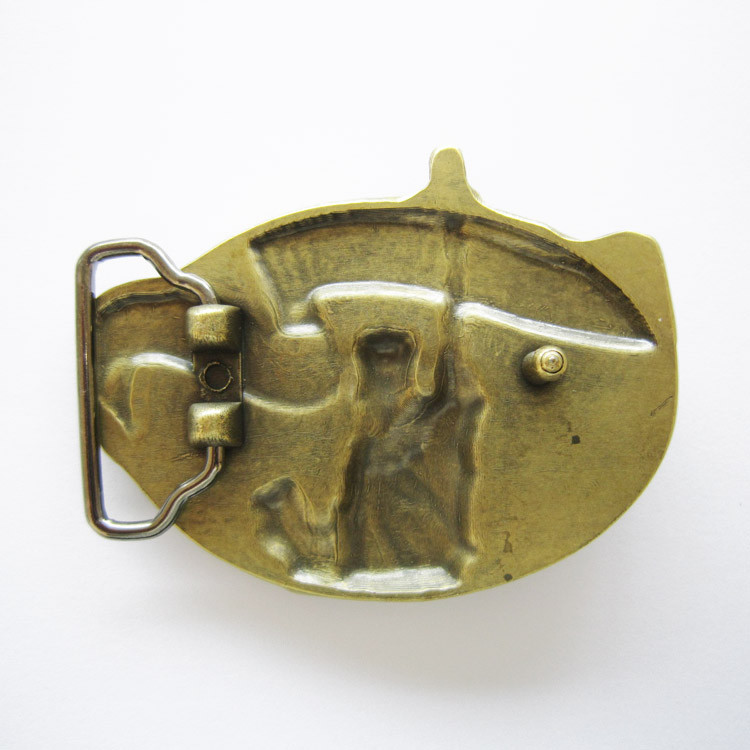 Statue of Liberty Stand Up For American Bronze Metal Belt Buckle