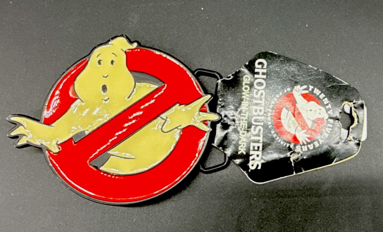 Bioworld Ghostbusters Glow-in-the-Dark Logo Metal Clip Buckle Belt Buckle NEW