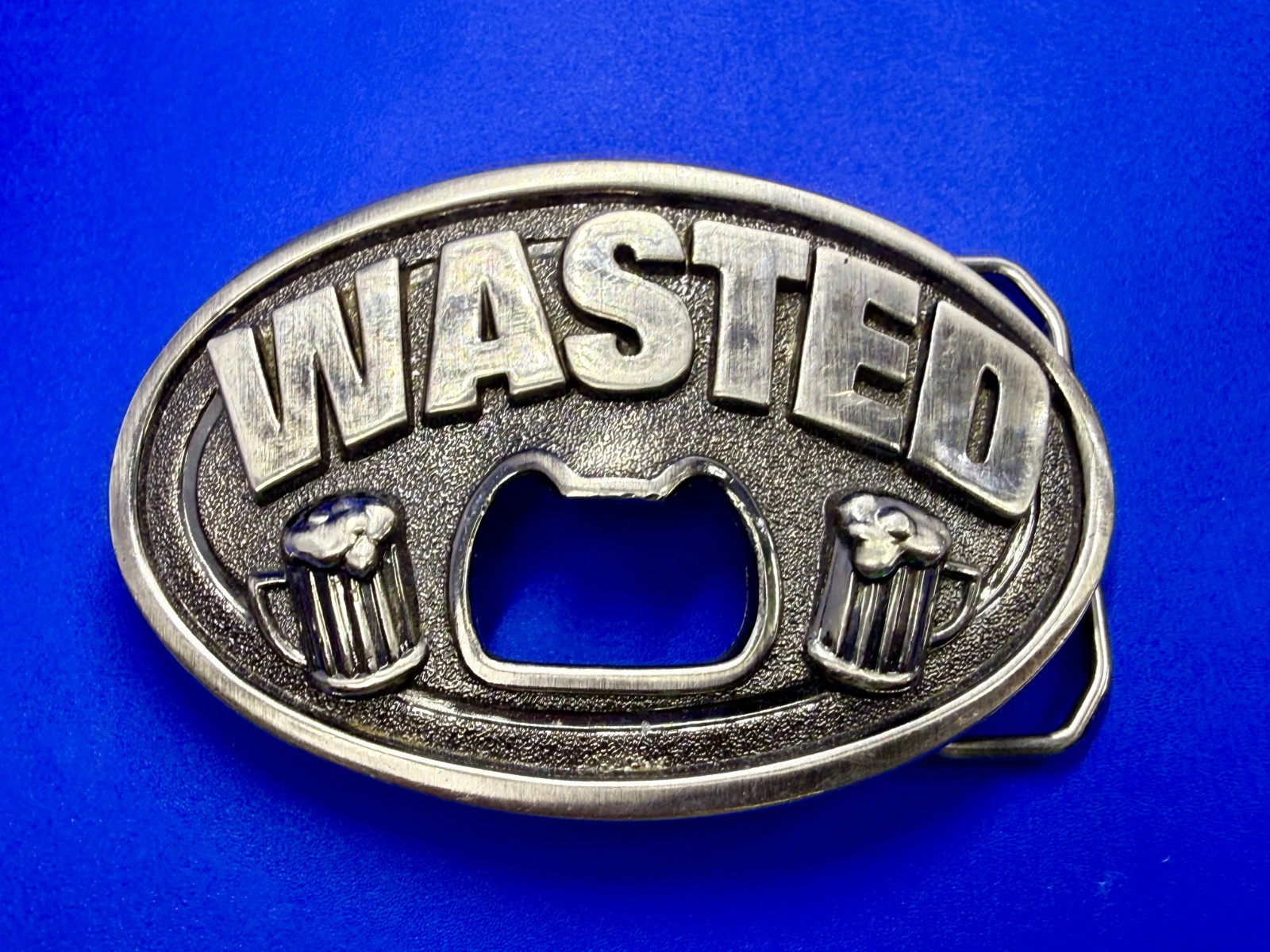 Wasted Beer Drinking Funny Novelty Bottle Opener Bar Tavern Belt Buckle