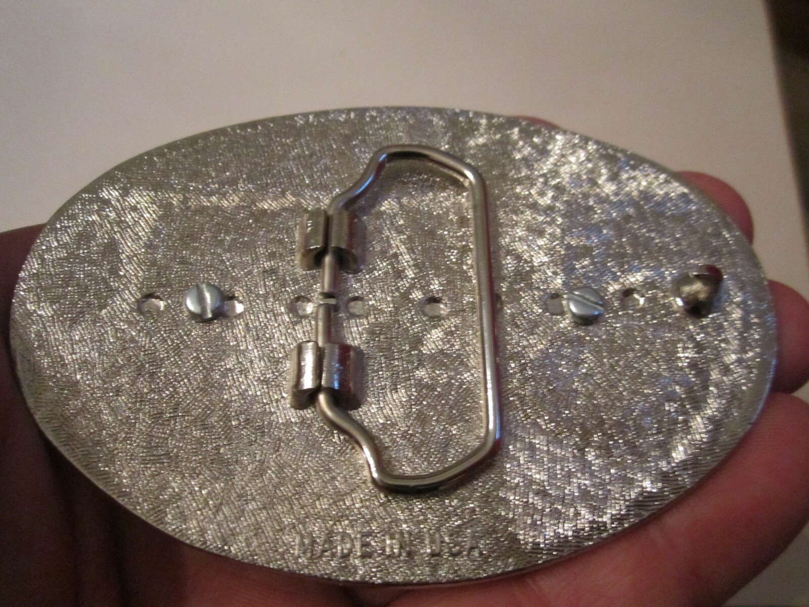 1976 BICENTENNIAL LIBERTY SILVER DOLLAR COIN BELT BUCKLE – GW-12