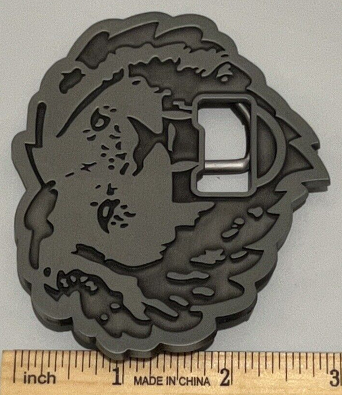 Lions Head Beer Bottle Opener Novelty Belt Buckle Funny Humorous Modern Hip Hop