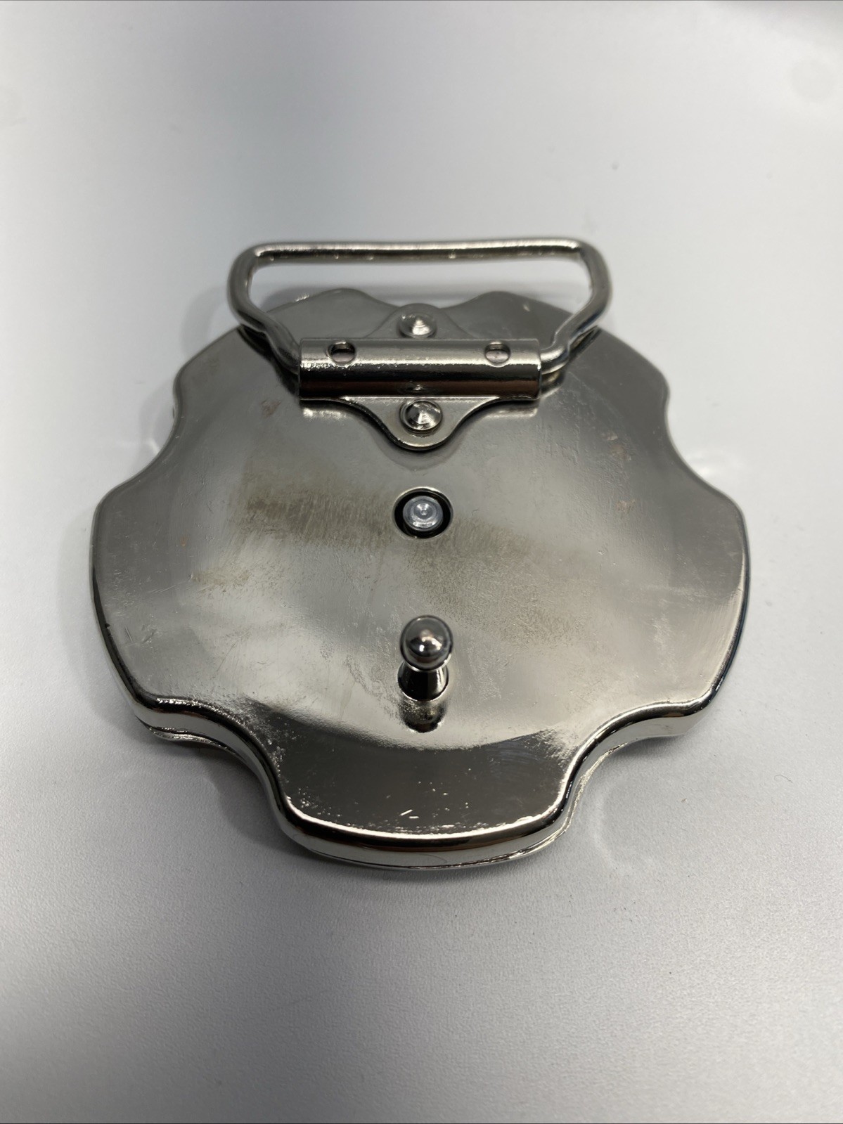 Vintage Y2K – 44 Mag 5 Barrel Spinner Belt Buckle Firearms Guns. 2.75in Diameter