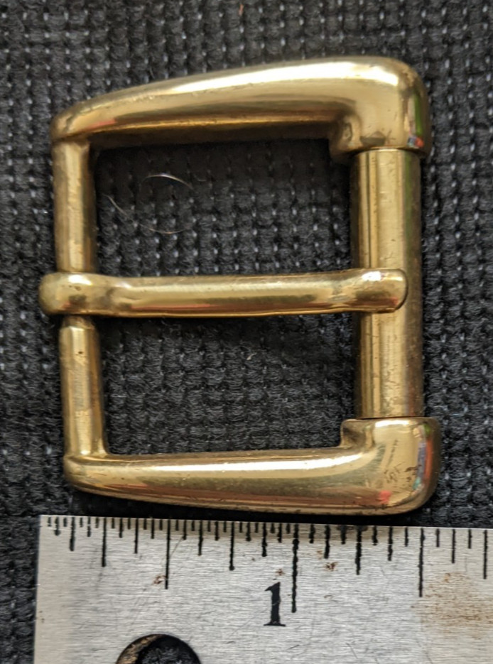 VTG GENUINE COLE HAAN ITALY MENs REPLACEMENT BELT BUCKLE METAL SOLID BRASS