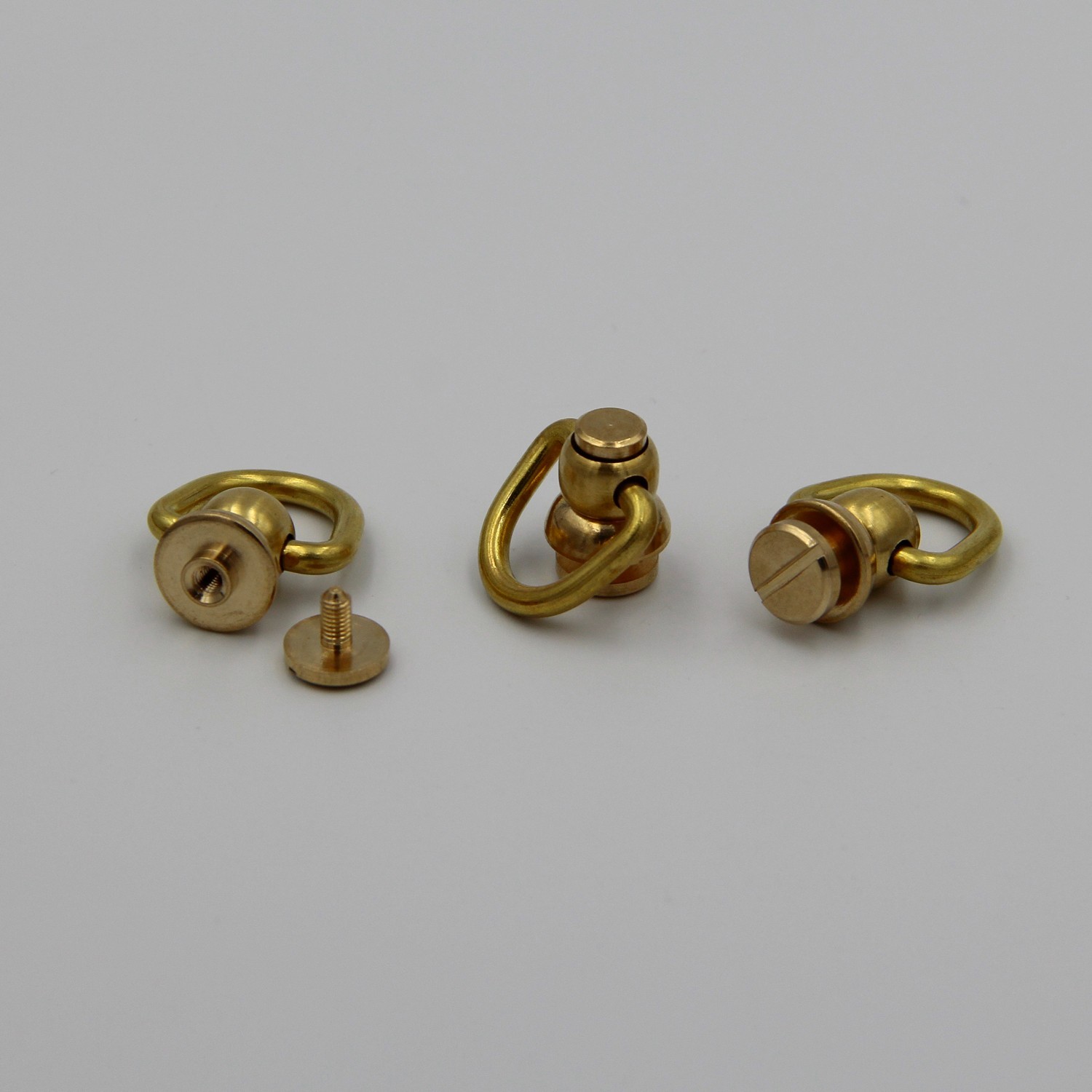 Silver/Gold Chicago Rivets Swivel with D-Ring Hook lot