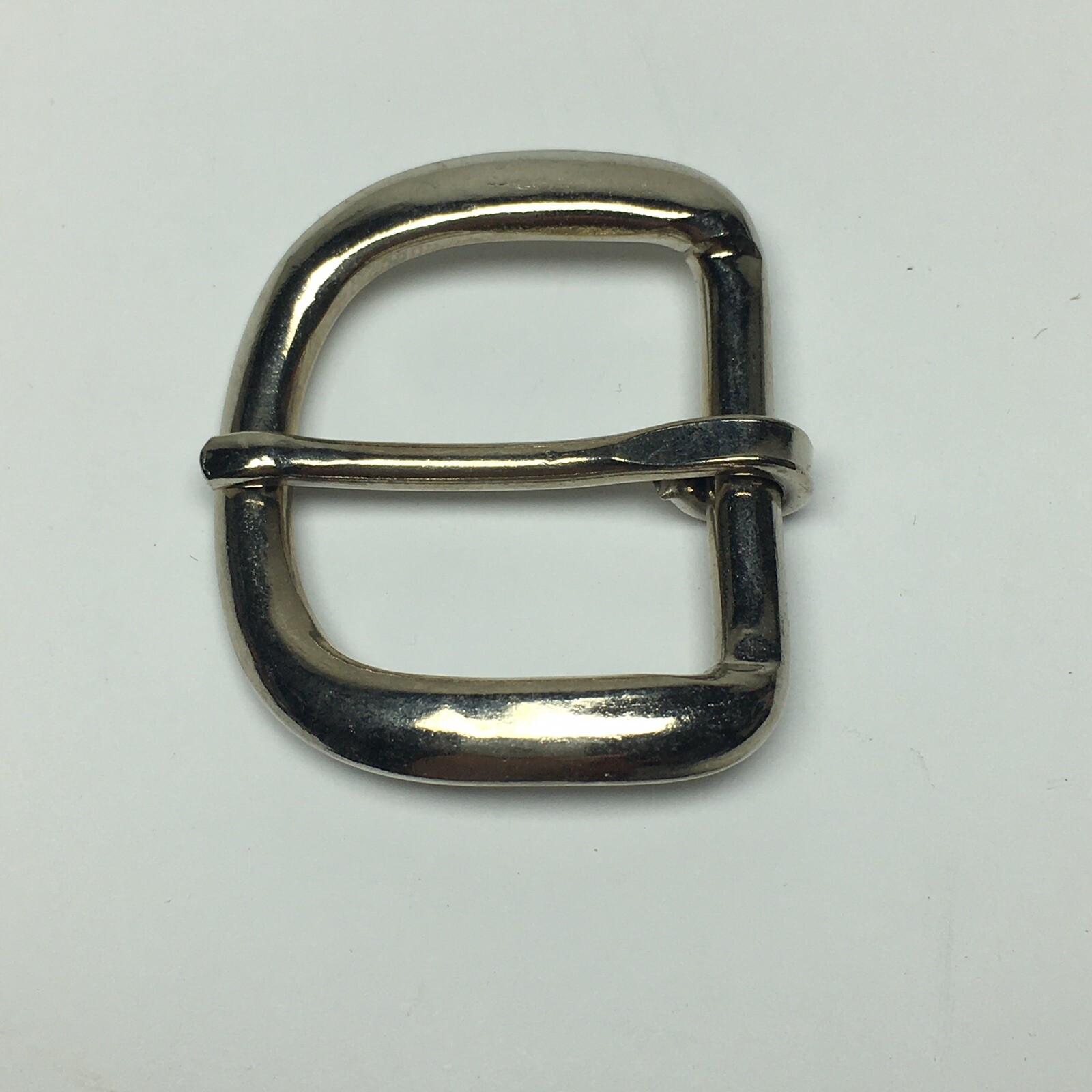Vintage Replacement Belt Buckle Fits 1.2&Prime; Strap – Simple Basic Silver Tone 6A
