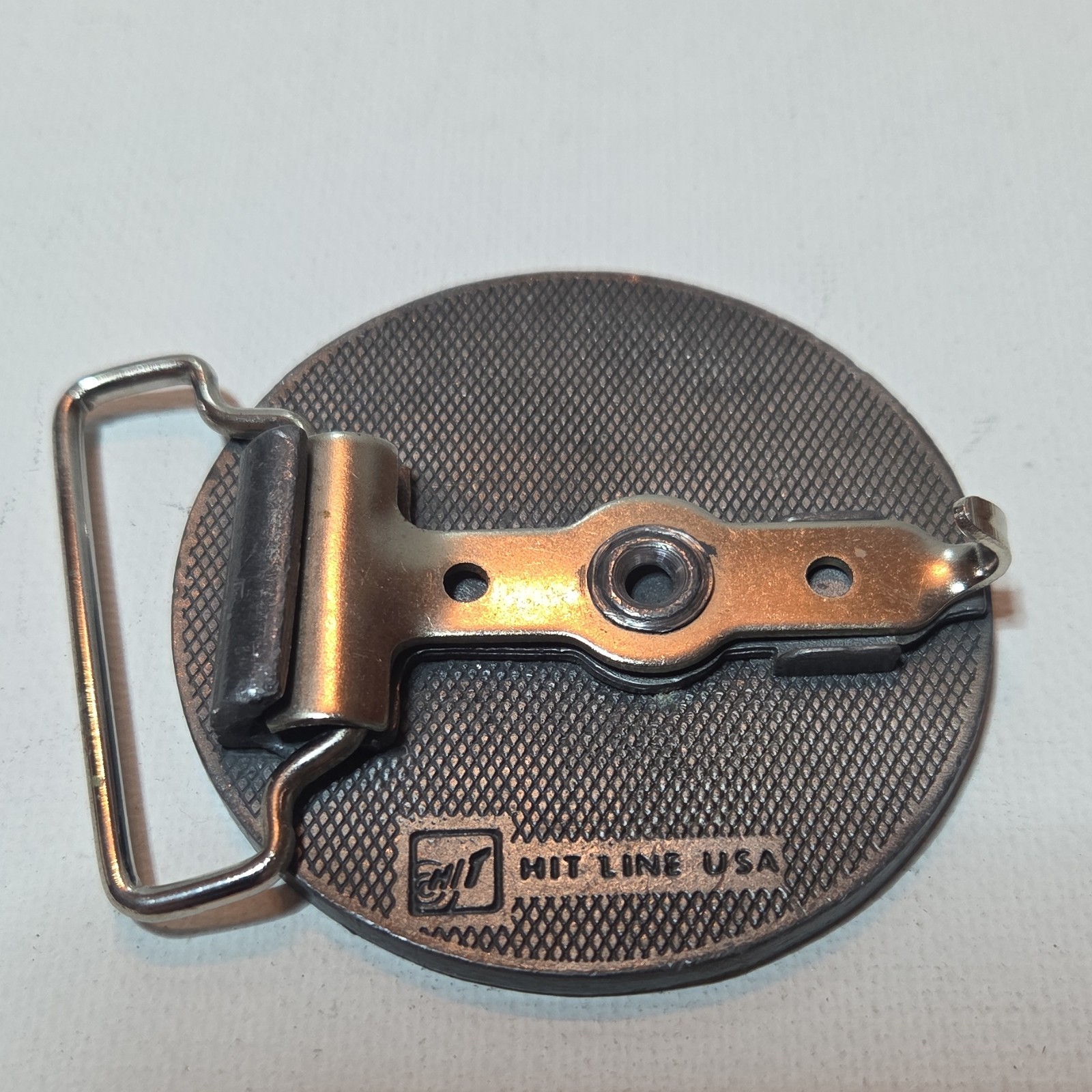Hit Line USA National Dirt Racing Association Bronze Metal Western Belt Buckle