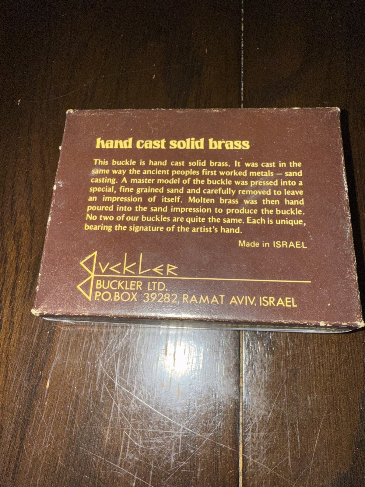Buckler Ltd. Belt Buckle Solid Brass Israel Defense Forces Zabar-1